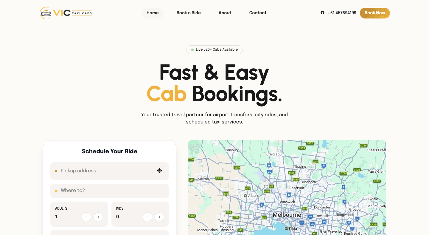 Premium Taxi Booking Platform